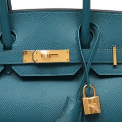 Hermès Birkin 30cm Vert Bosphore Epsom w/Gold Hardware