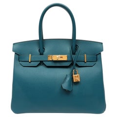 Hermès Birkin 30cm Vert Bosphore Epsom w/Gold Hardware
