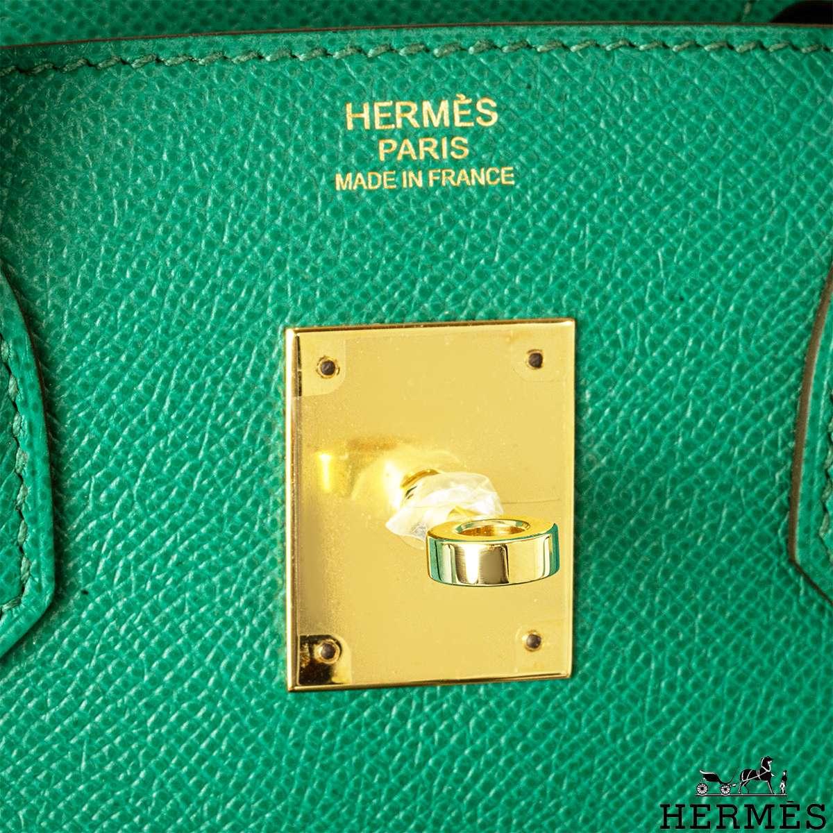 Women's Hermés Birkin 30cm Vert Jade Veau Epsom GHW For Sale