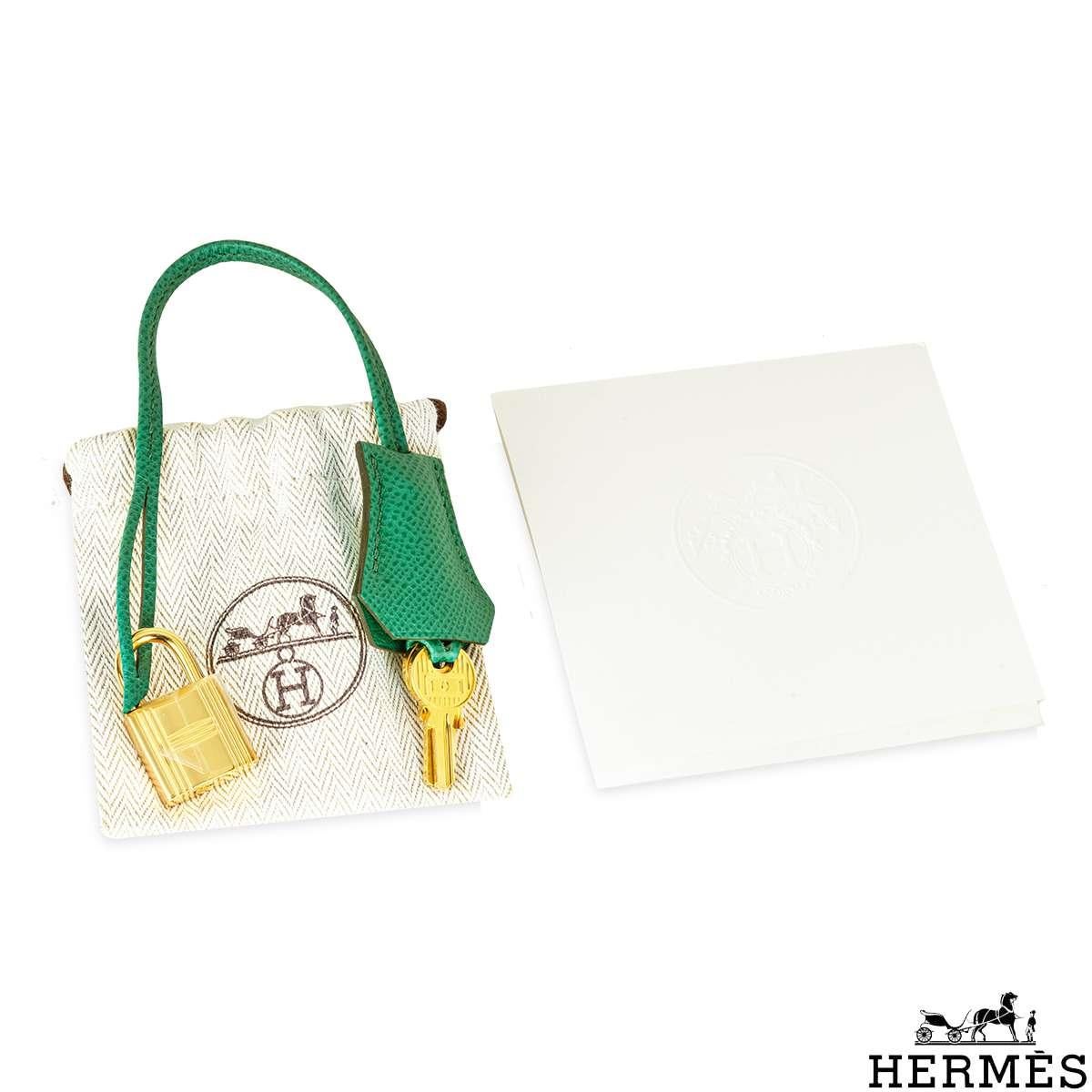 Hermés Birkin 30cm Vert Jade Veau Epsom GHW For Sale 4