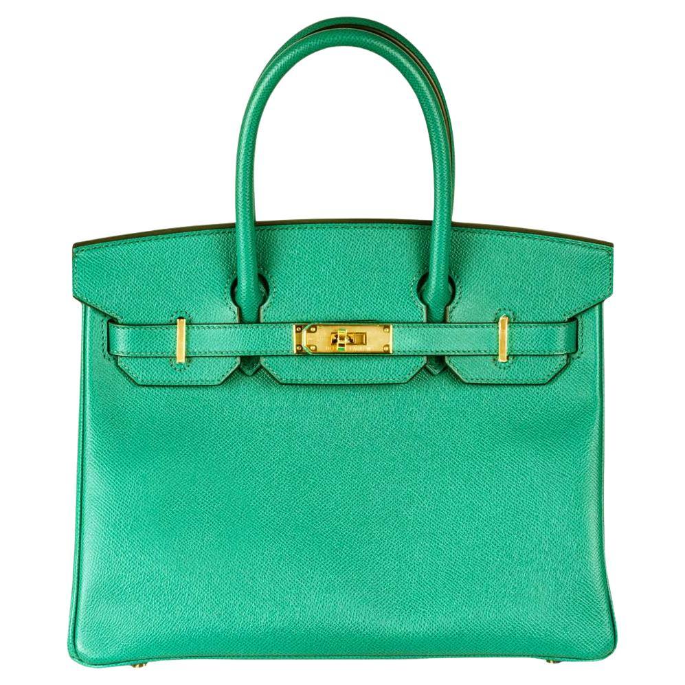 Hermés Birkin 30cm Vert Jade Veau Epsom GHW For Sale