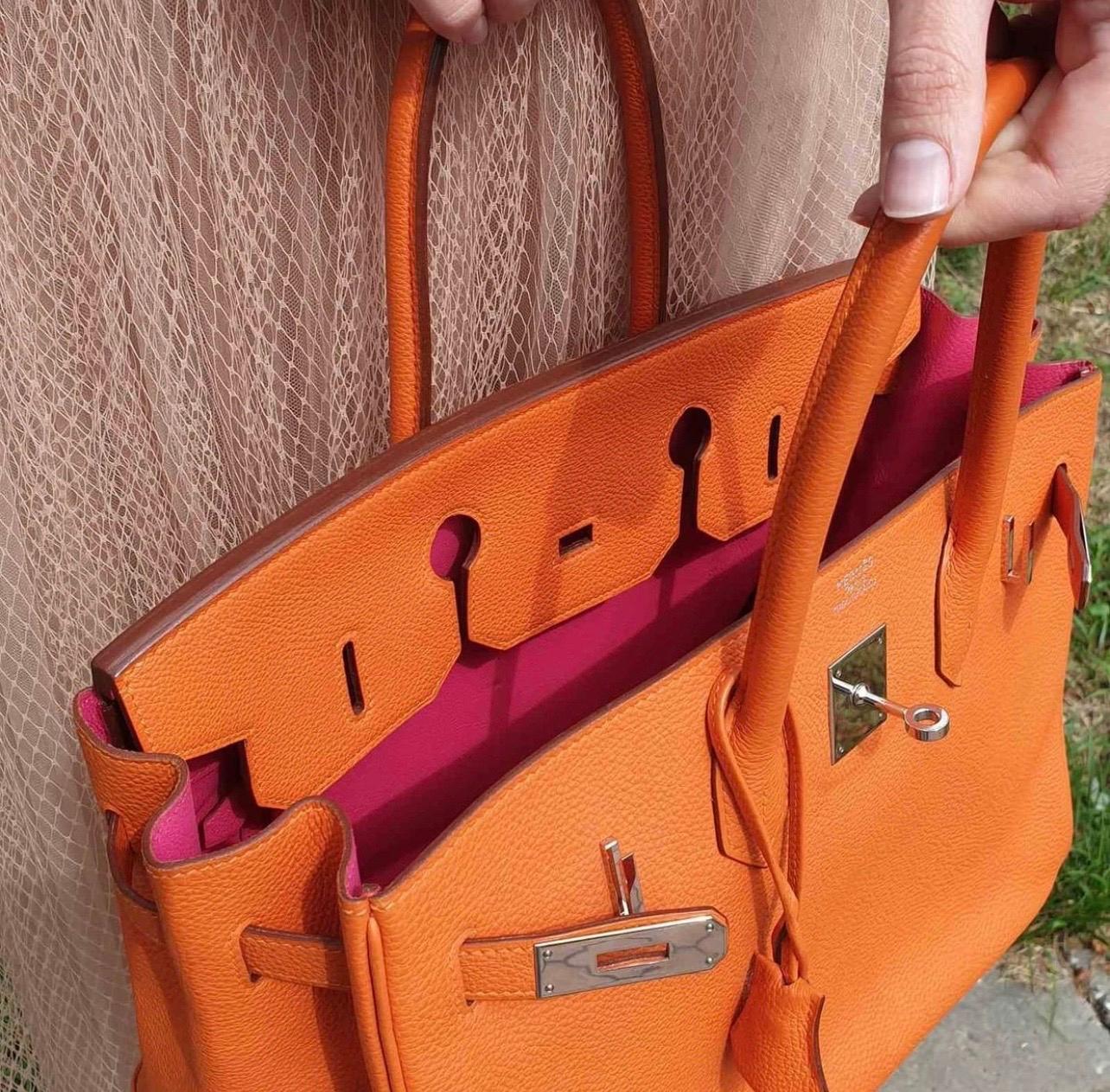 Hermès Birkin 35 2 colour Leather Handbag 8