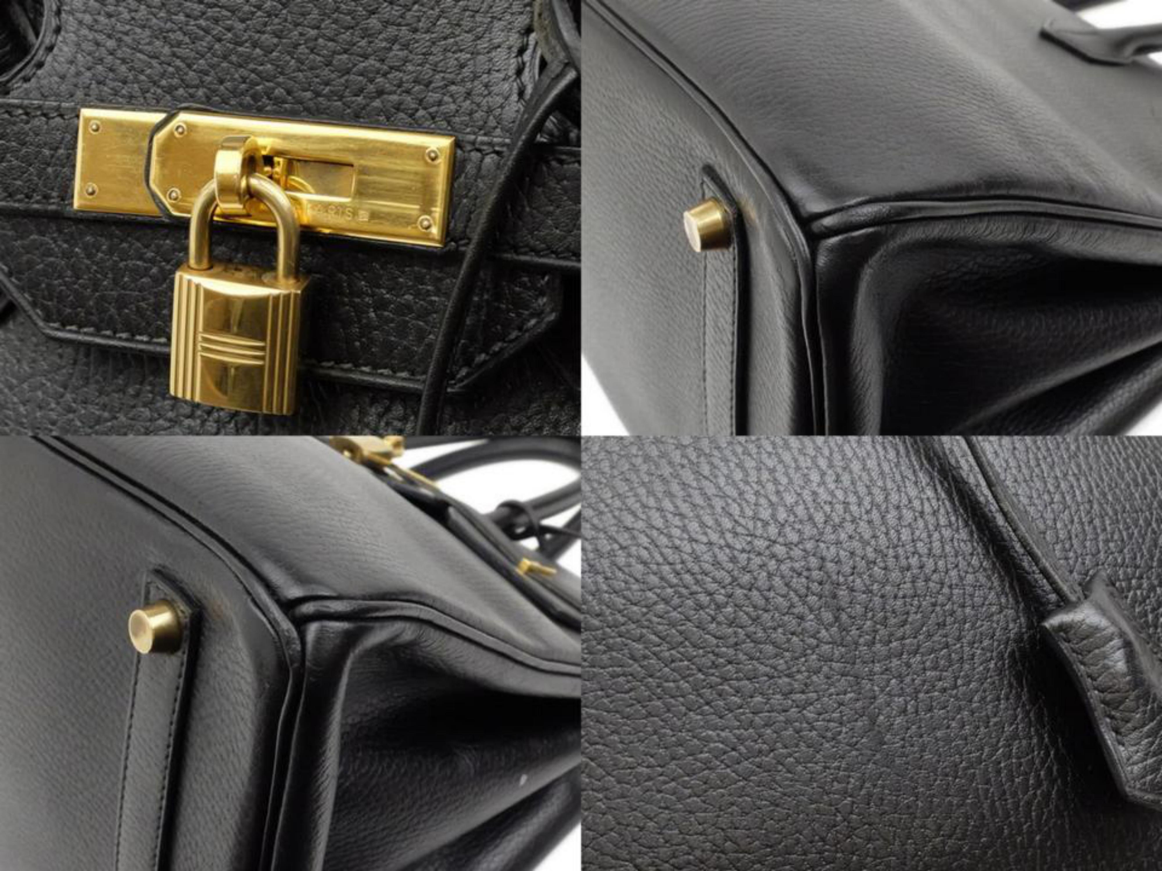 Hermès Birkin 35 226582 Black Ardennes Leather Shoulder Bag For Sale 2
