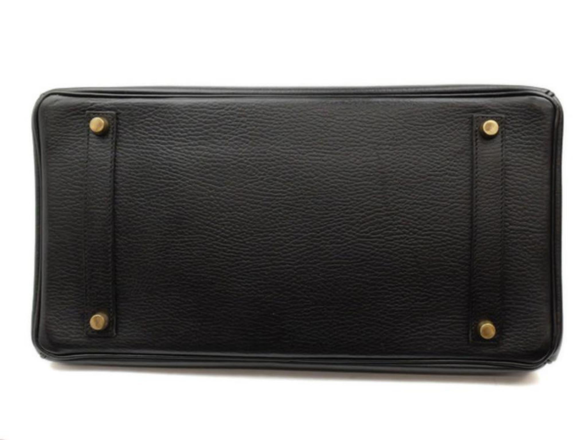 Hermès Birkin 35 226582 Black Ardennes Leather Shoulder Bag For Sale 6