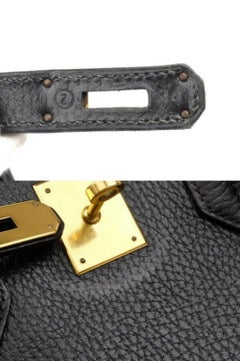 Hermès Birkin 35 226582 Black Ardennes Leather Shoulder Bag