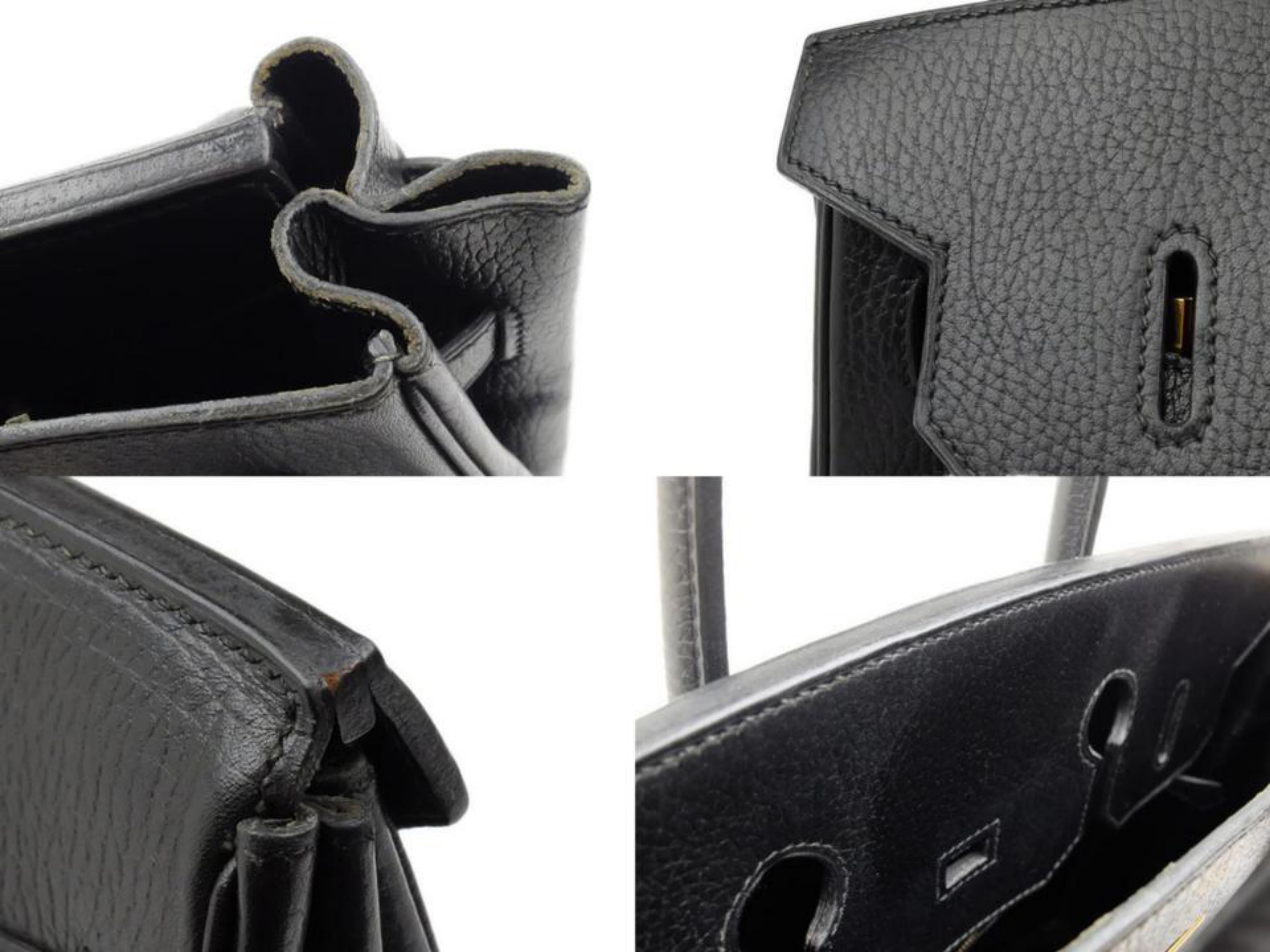 Hermès Birkin 35 226582 Black Ardennes Leather Shoulder Bag For Sale 1