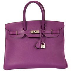 Hermes Birkin 35 Anemone Epsom Bag