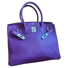 Hermes Birkin 35 Anemone Togo Bag PHW
