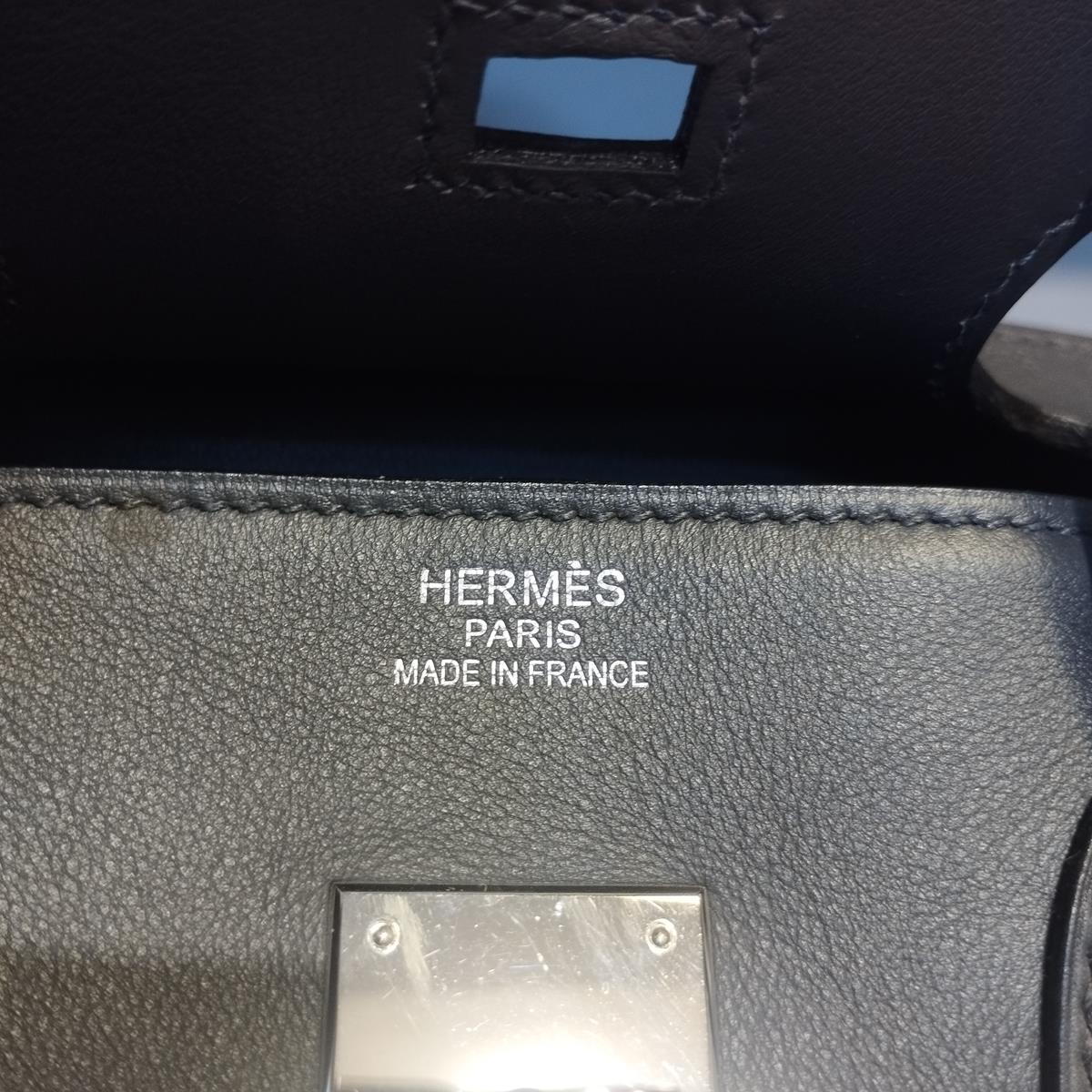 Hermès Birkin 35 Cuir gris anthracite 5