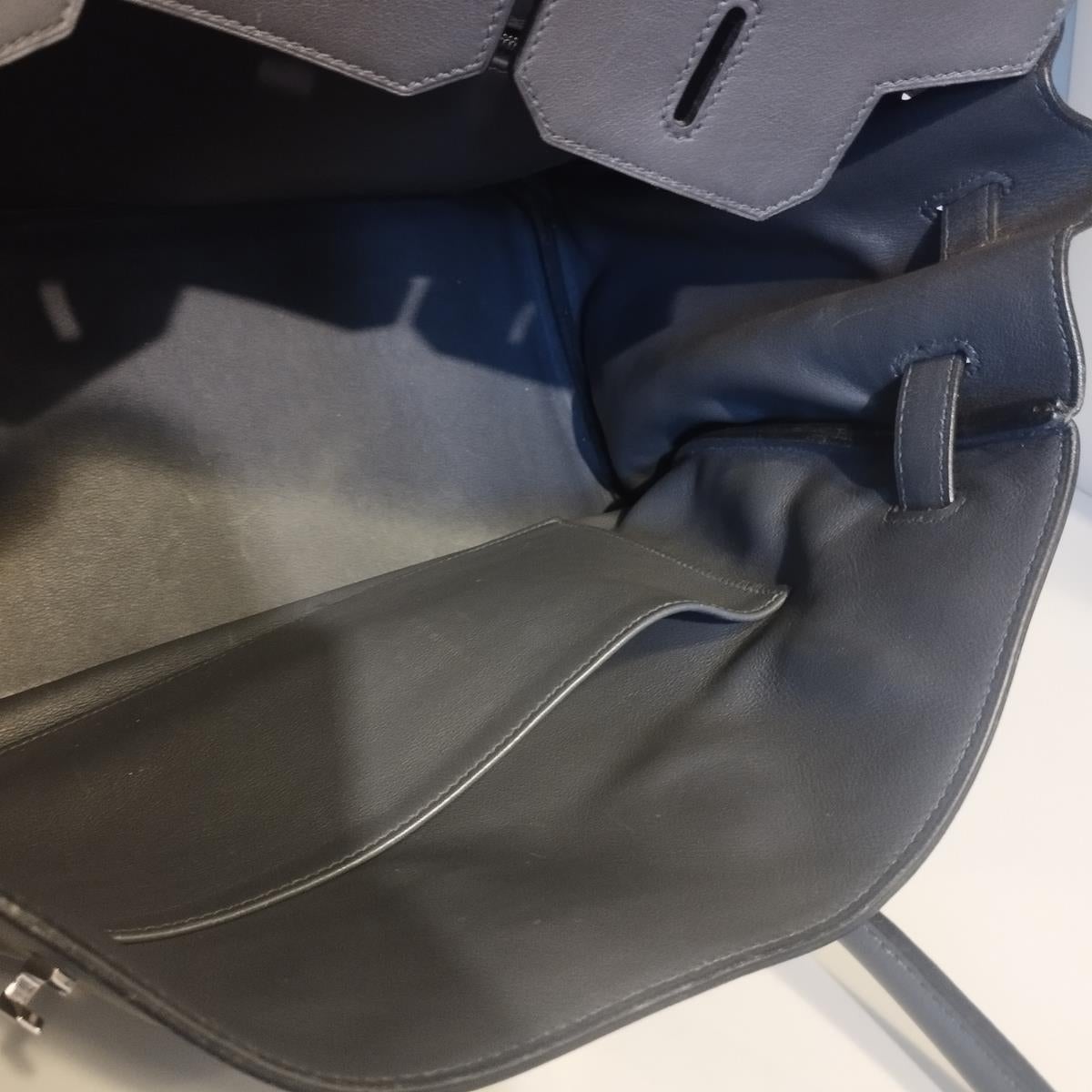 Hermès Birkin 35 Cuir gris anthracite 7