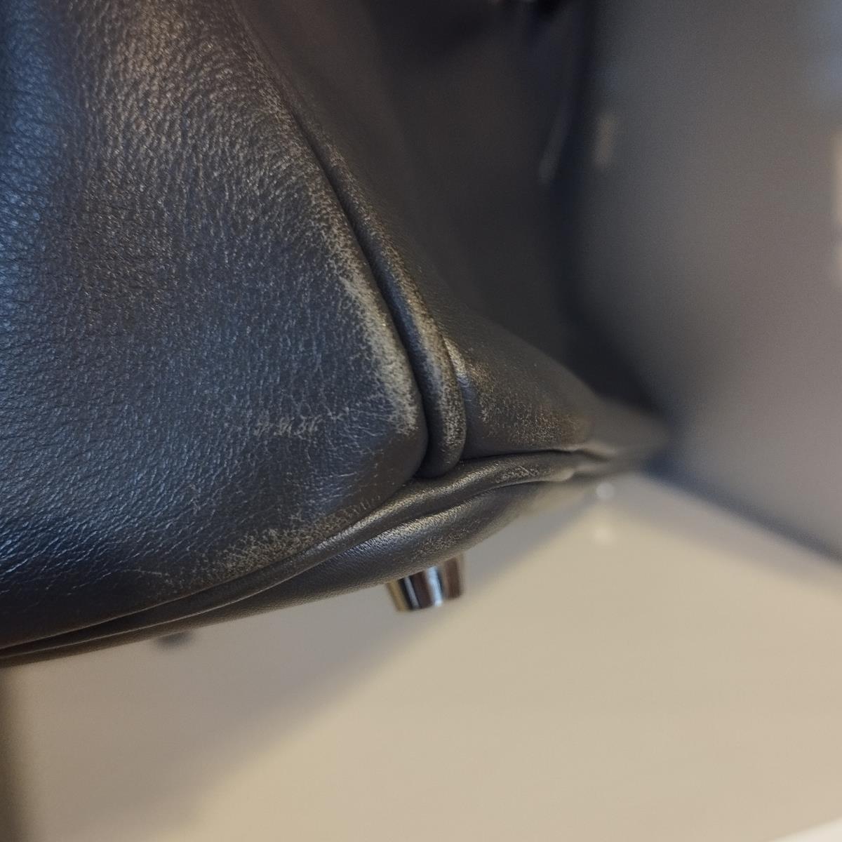 Hermès Birkin 35 Cuir gris anthracite 10