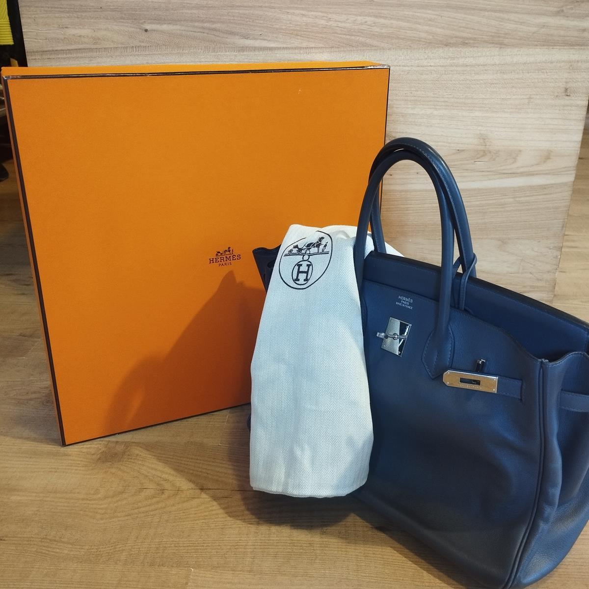 Hermès Birkin 35 Cuir gris anthracite 13