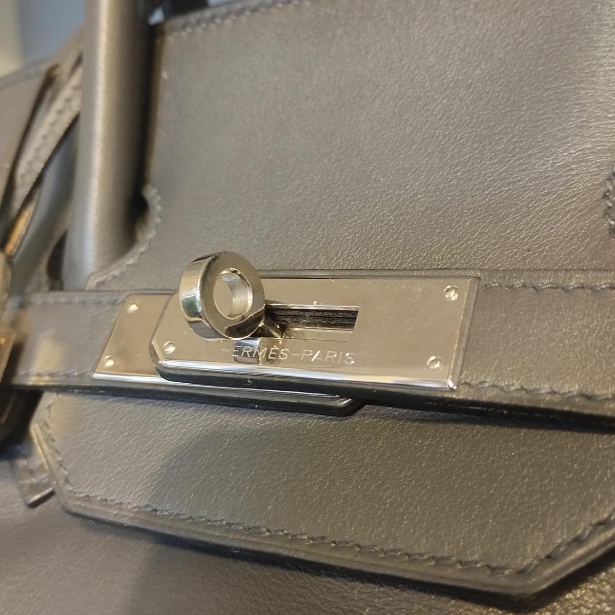  Hermès Birkin 35 Cuir gris anthracite Pour femmes 
