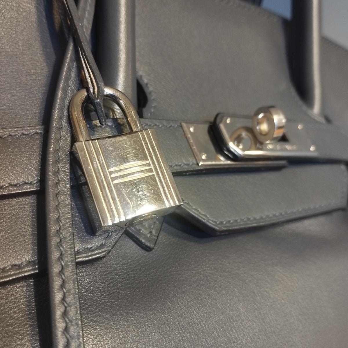 Hermès Birkin 35 Cuir gris anthracite 1