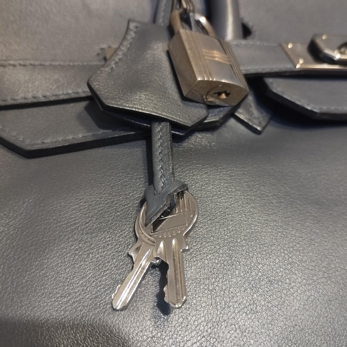 Hermès Birkin 35 Cuir gris anthracite 2