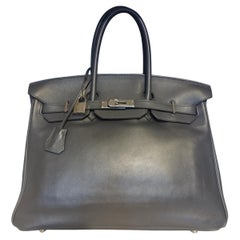 Hermès Birkin 35 Anthracite Grey Leather