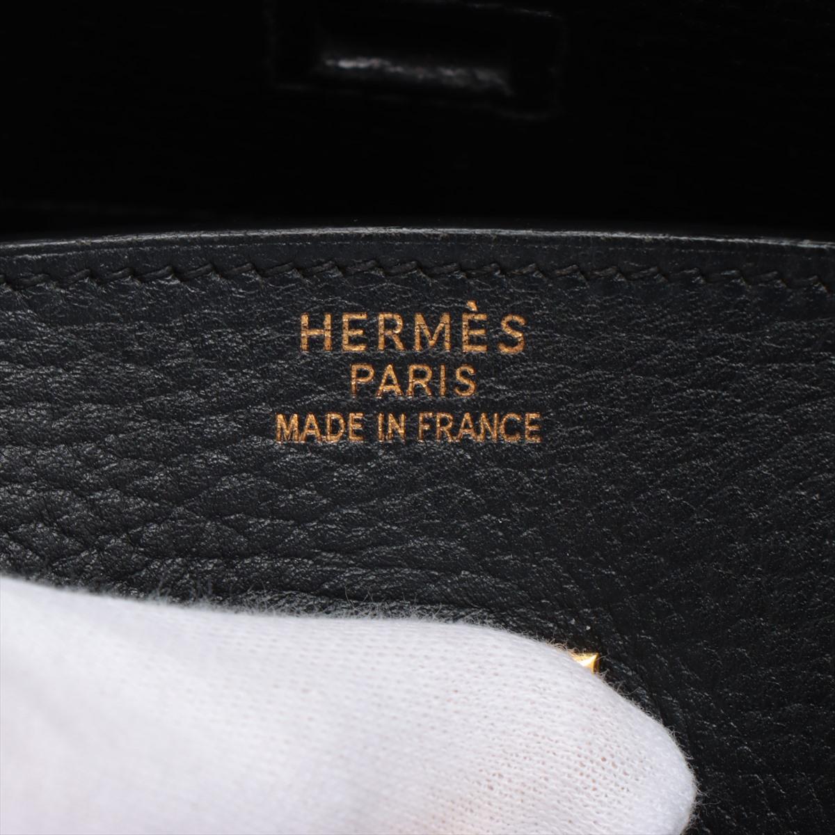 Hermes Birkin 35 Ardennes Handbag Black 7
