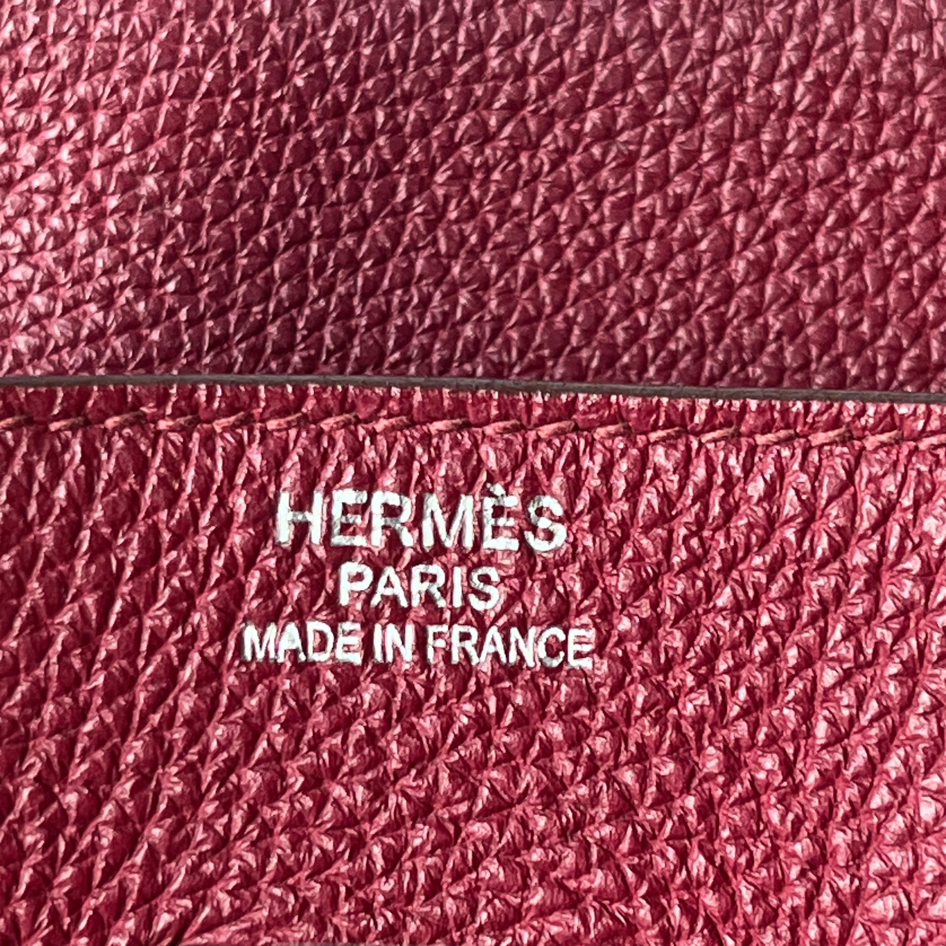 Hermes Birkin 35 B5 Rubis Togo Cuir de veau Silver-tone Palladium Hardware 2 en vente 8