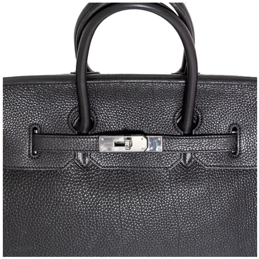 Hermès Birkin 35 Bag 2012 Plomb Togo Palladium-Plated For Sale 7