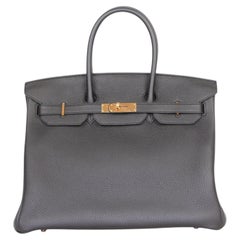 Hermès Birkin 35 Bag Black Togo Gold Hardware