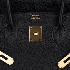 Sac Birkin 35 Hermès Ultimate Classic noir Togo finitions métalliques dorées