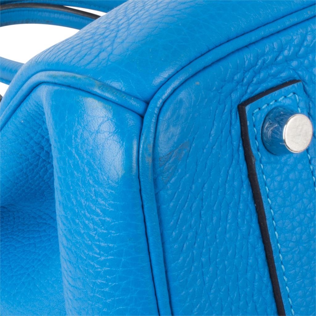 Hermes Birkin 35 Bag Blue Hydra Togo Palladium Hardware 5