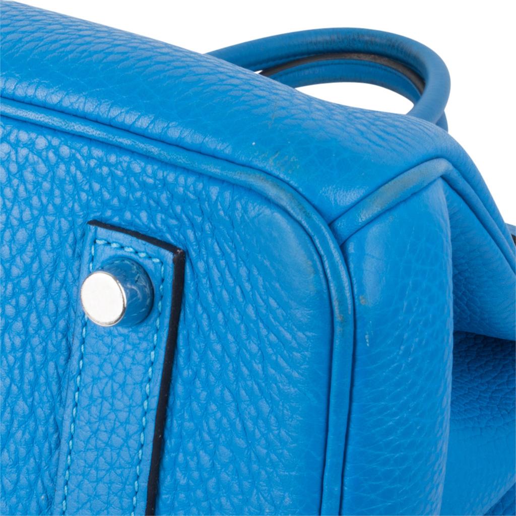 Hermes Birkin 35 Bag Blue Hydra Togo Palladium Hardware 8