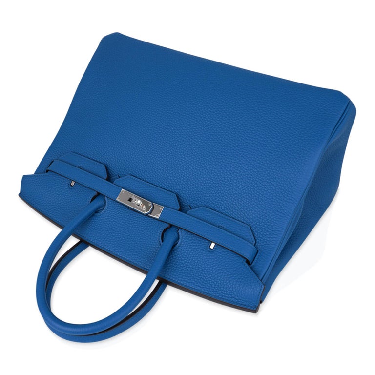 Hermès Birkin 35 Shiny Navy Blue Bleu Marine Porosus with Palladium  Hardware - Bags - Kabinet Privé
