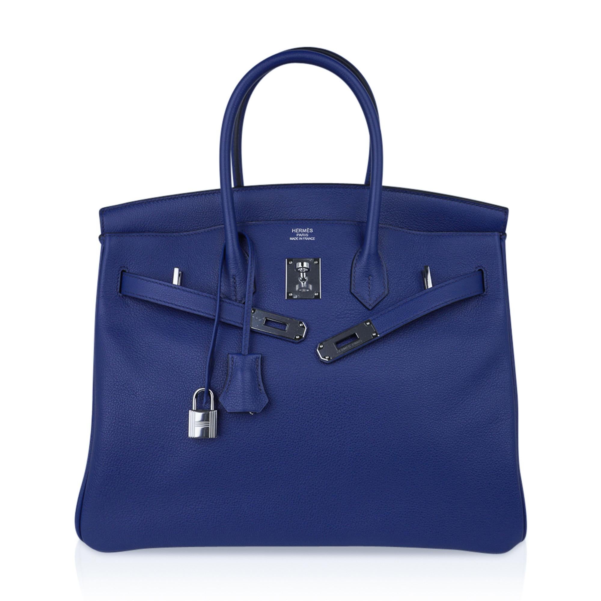 limited edition hermes big bag blue