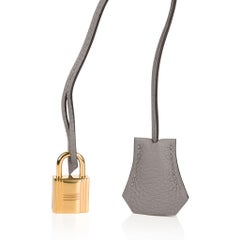Hermes Birkin 35 Bag Gris Asphalte Gold Hardware Togo Leather