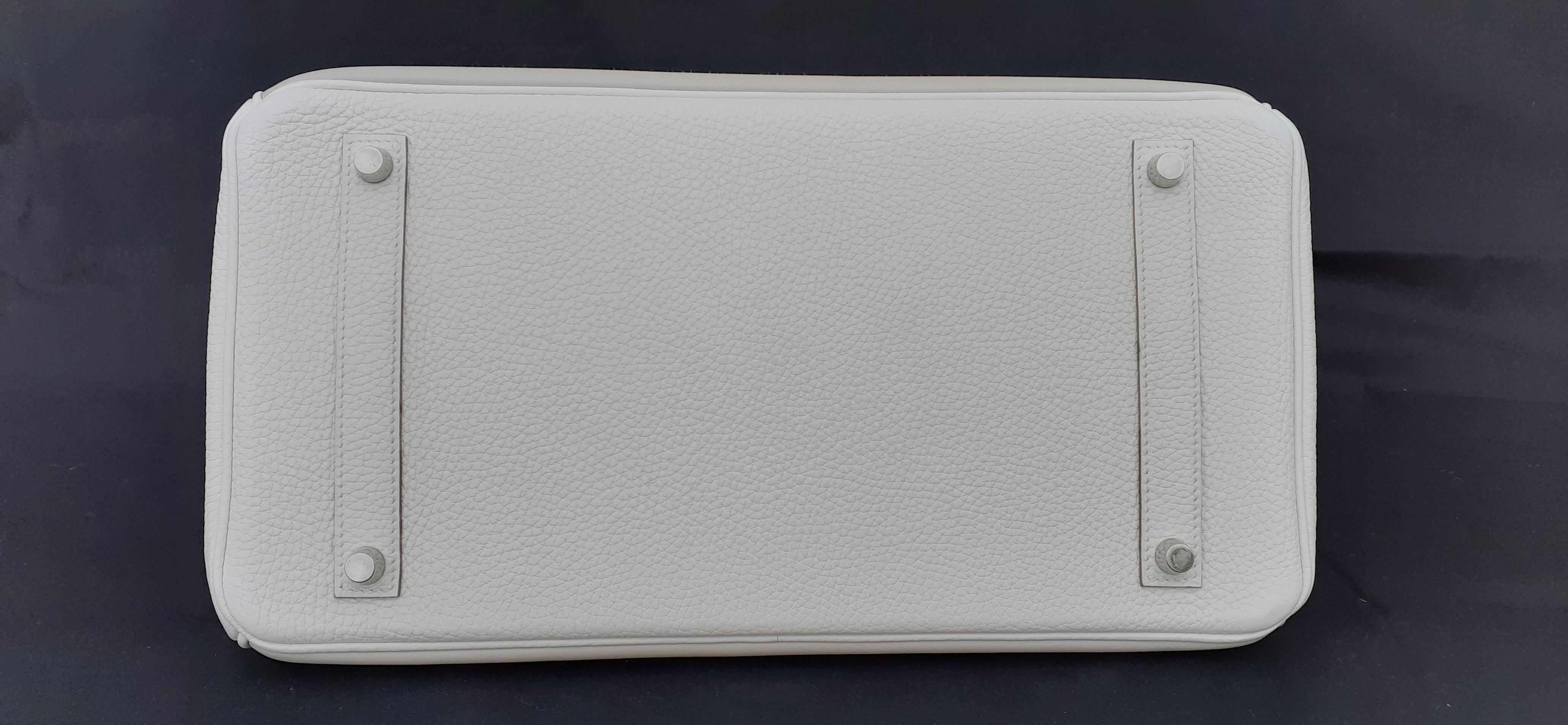 Hermès Birkin 35 Tasche Limited Edition Ghillies Grizzly Doblis Grau Weiß Caillou Damen im Angebot