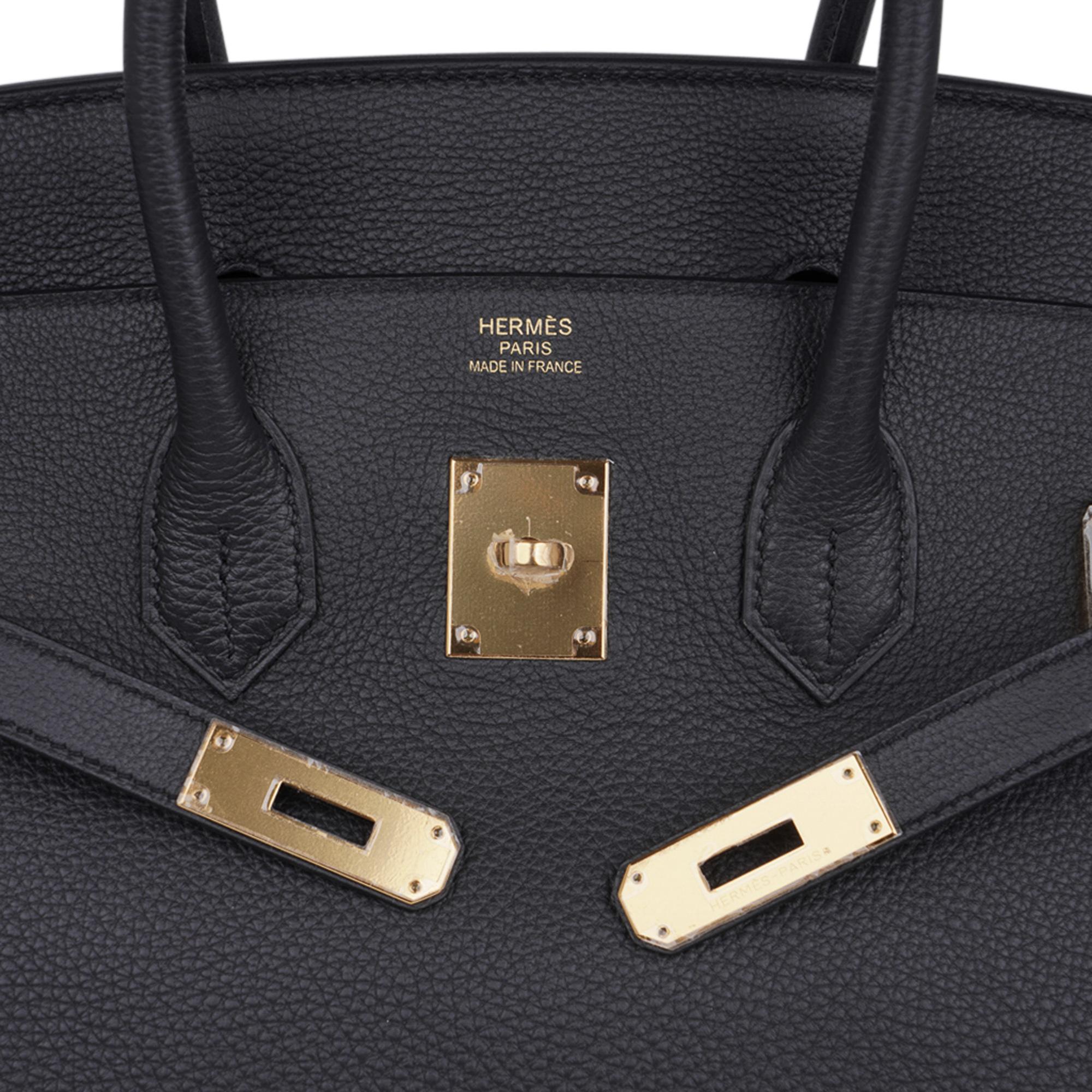 Women's Hermes Birkin 35 Plomb (Off Black) Limited Edition Bag Togo Gold Hardware  For Sale