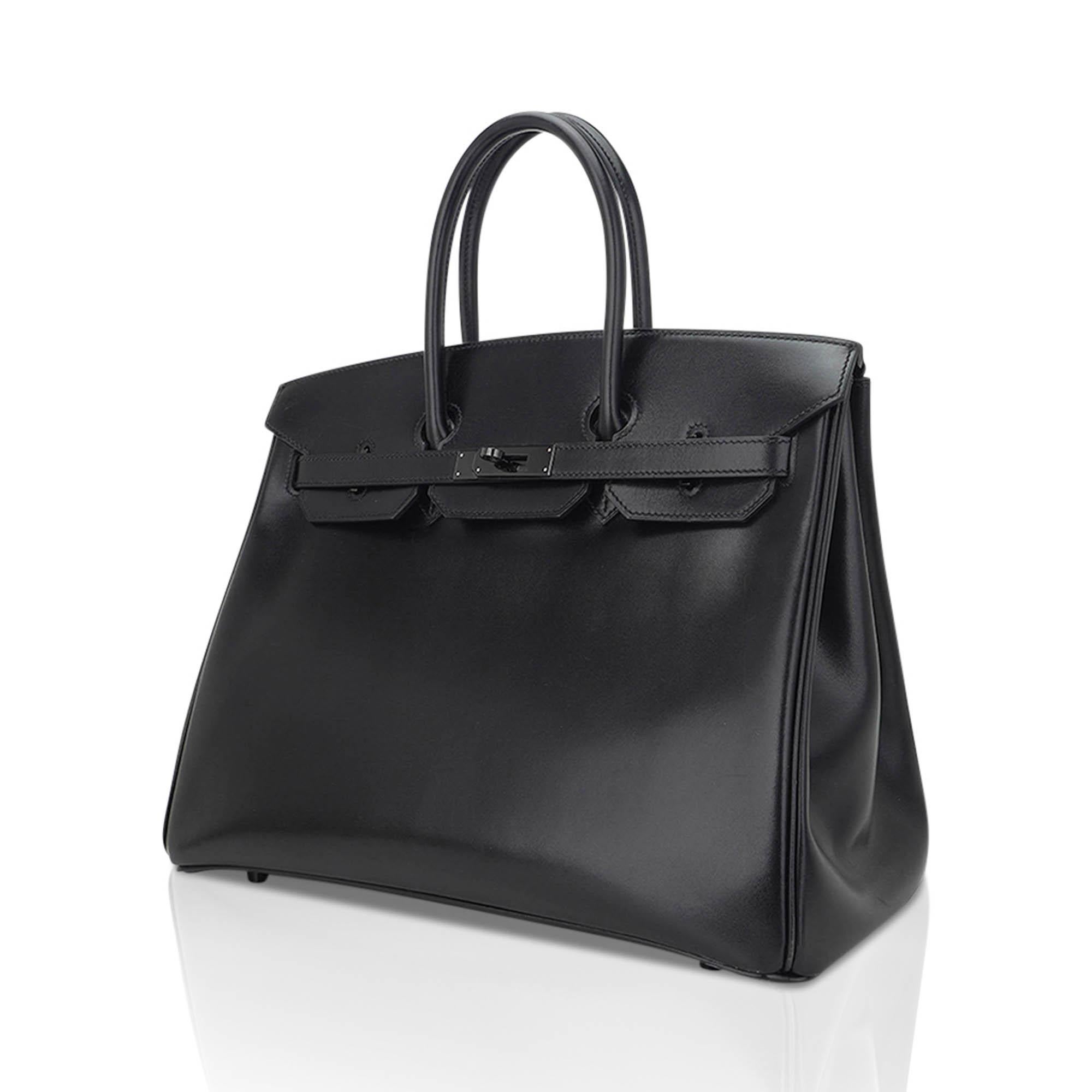 De las mujeres Hermes Birkin 35 Bolso Edición Limitada Tan Negro Caja Piel en venta