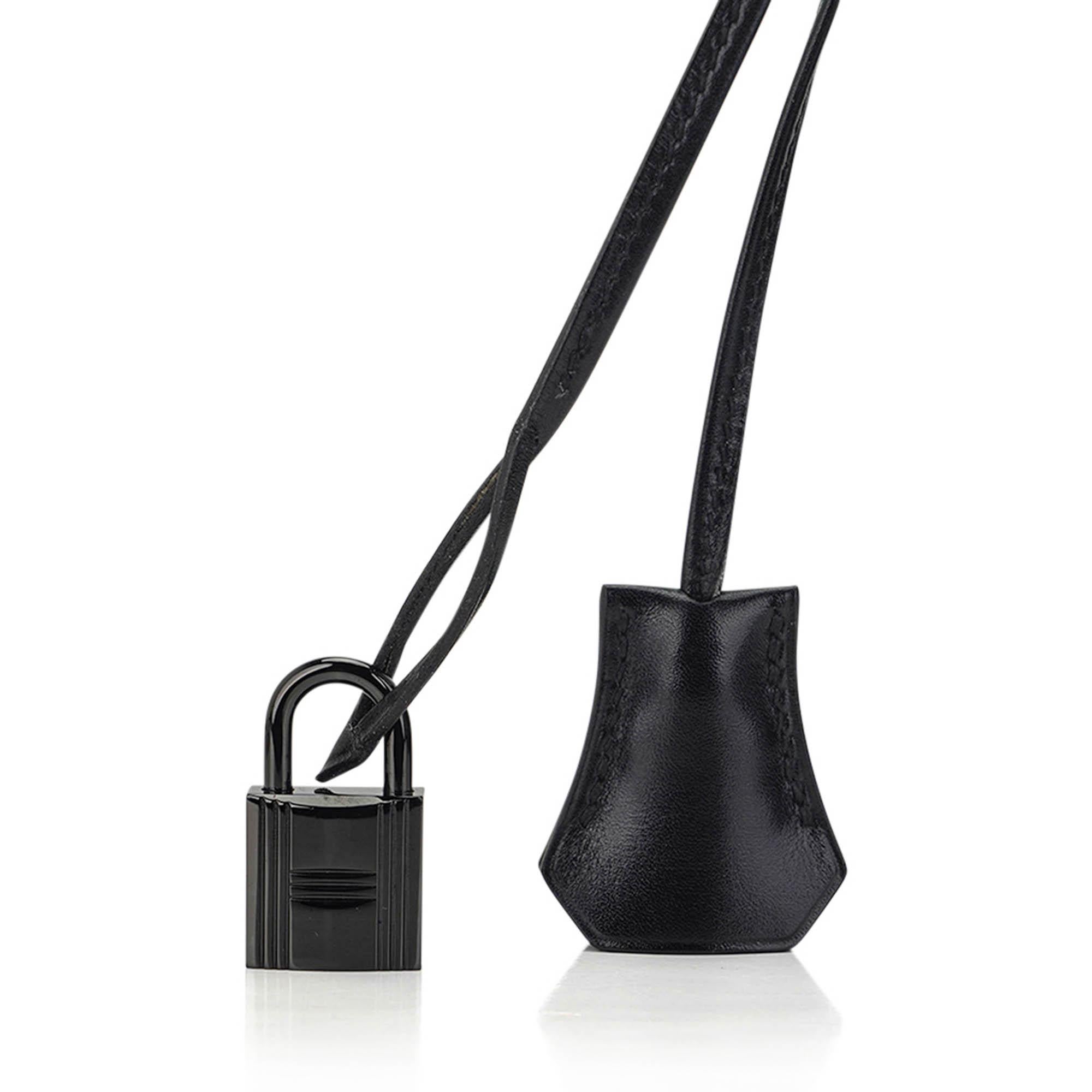 Hermes Birkin 35 Bolso Edición Limitada Tan Negro Caja Piel en venta 3