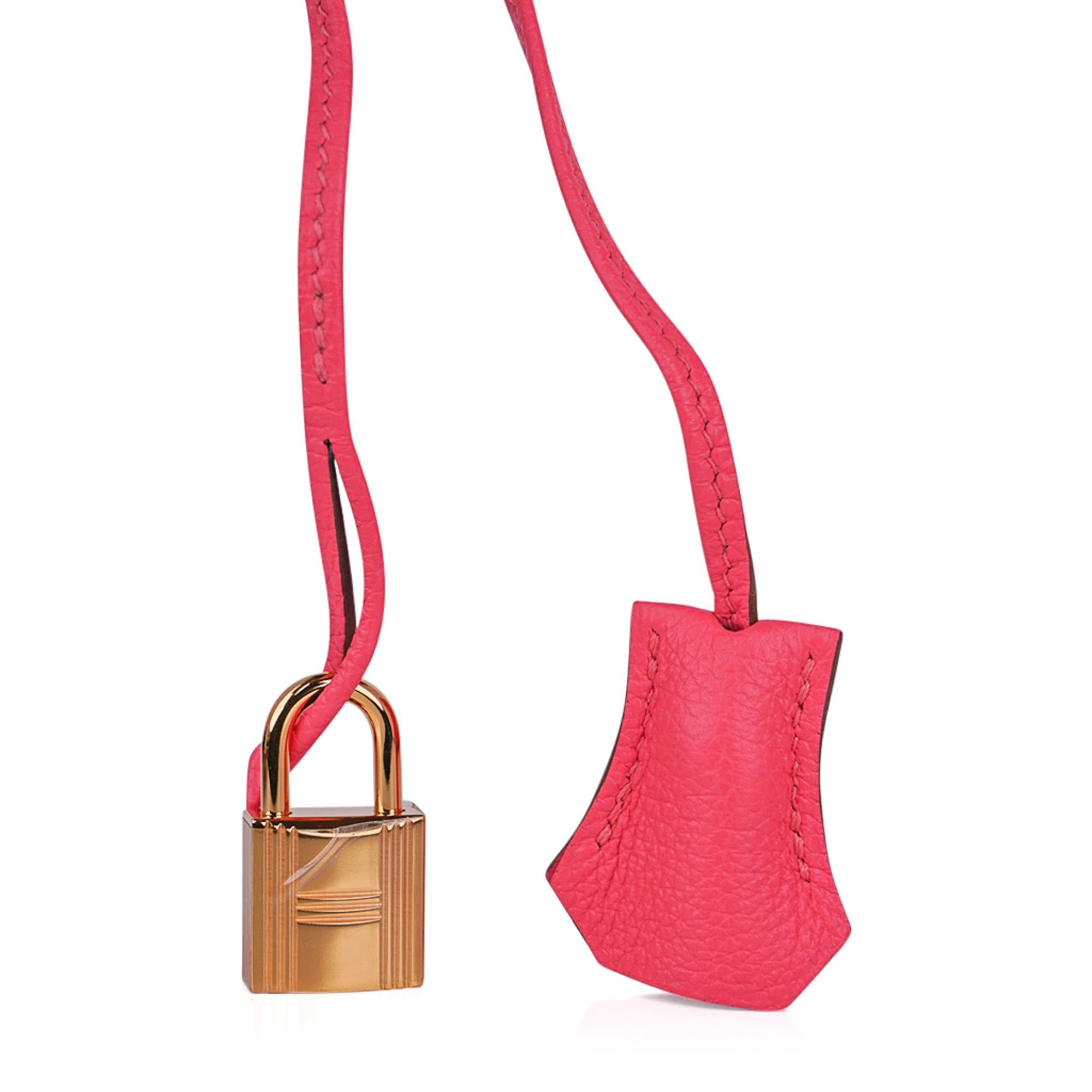 Hermes Birkin 35 Bag Pink Rose Lipstick Togo Gold Hardware 1