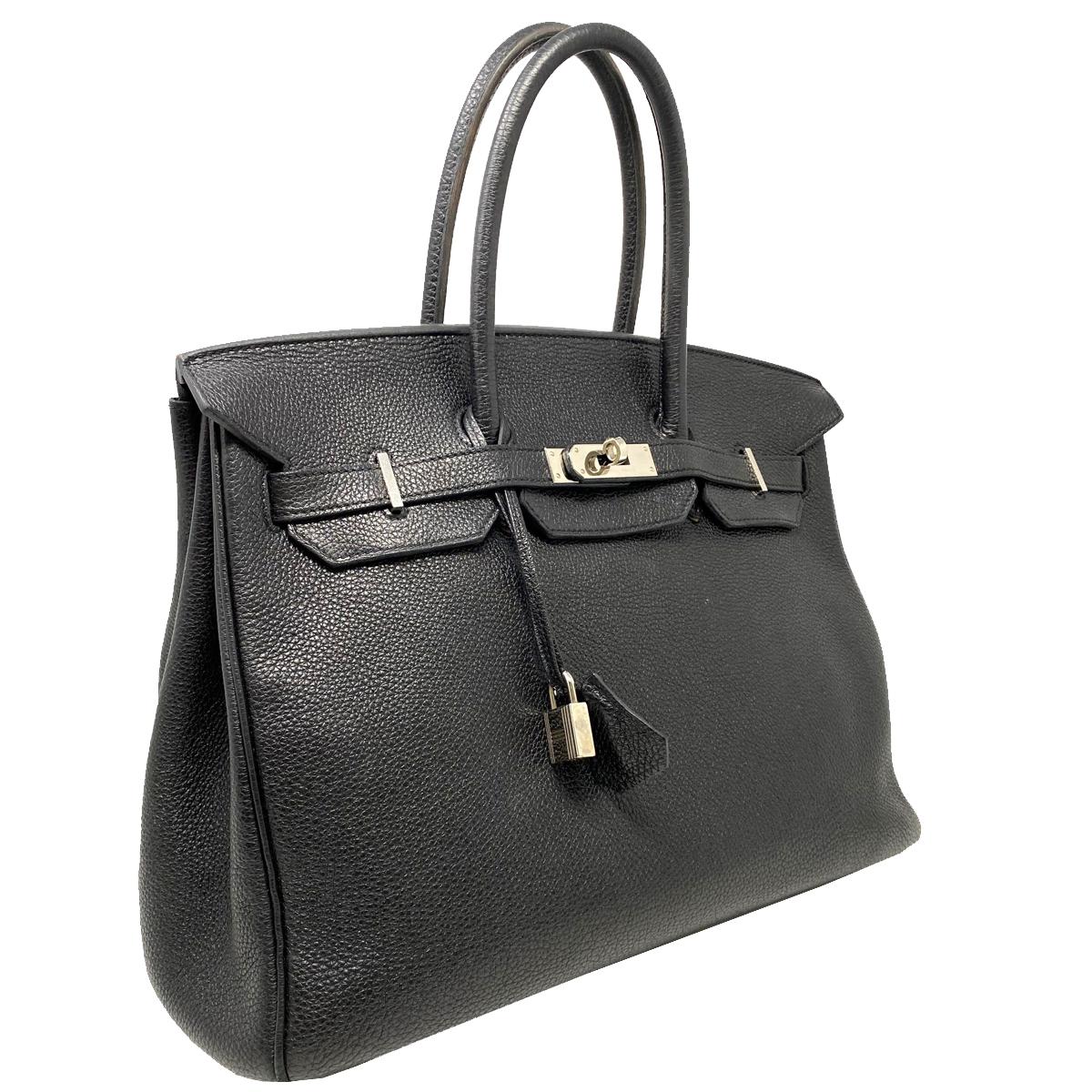 hermes birkin bag 35 togo black women's handbag