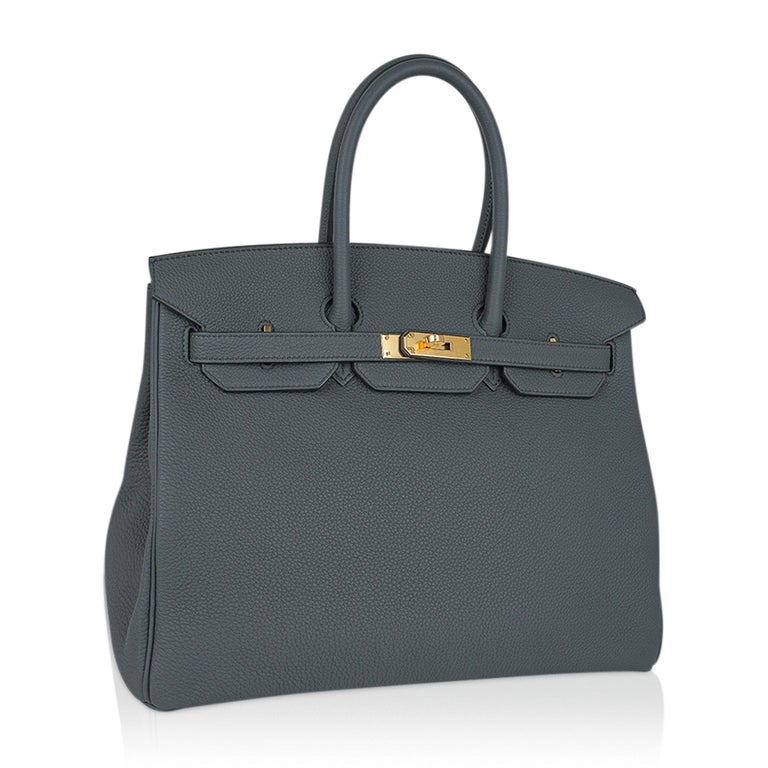 Hermes Birkin 35 Bag Vert Amande Gold Hardware Togo Leather For Sale at  1stDibs