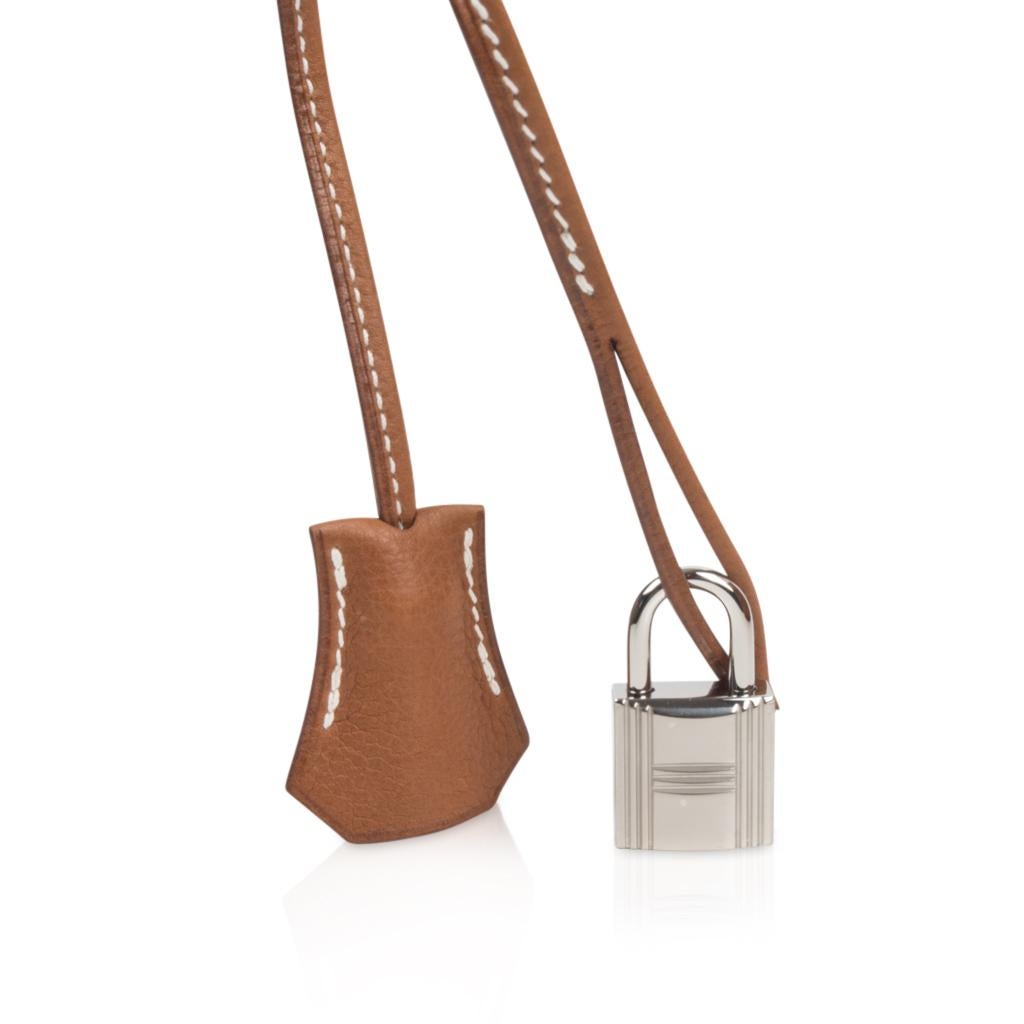 Hermes Birkin 35 Fauve Barenia Faubourg Bag Palladium Hardware Limited Edition 1