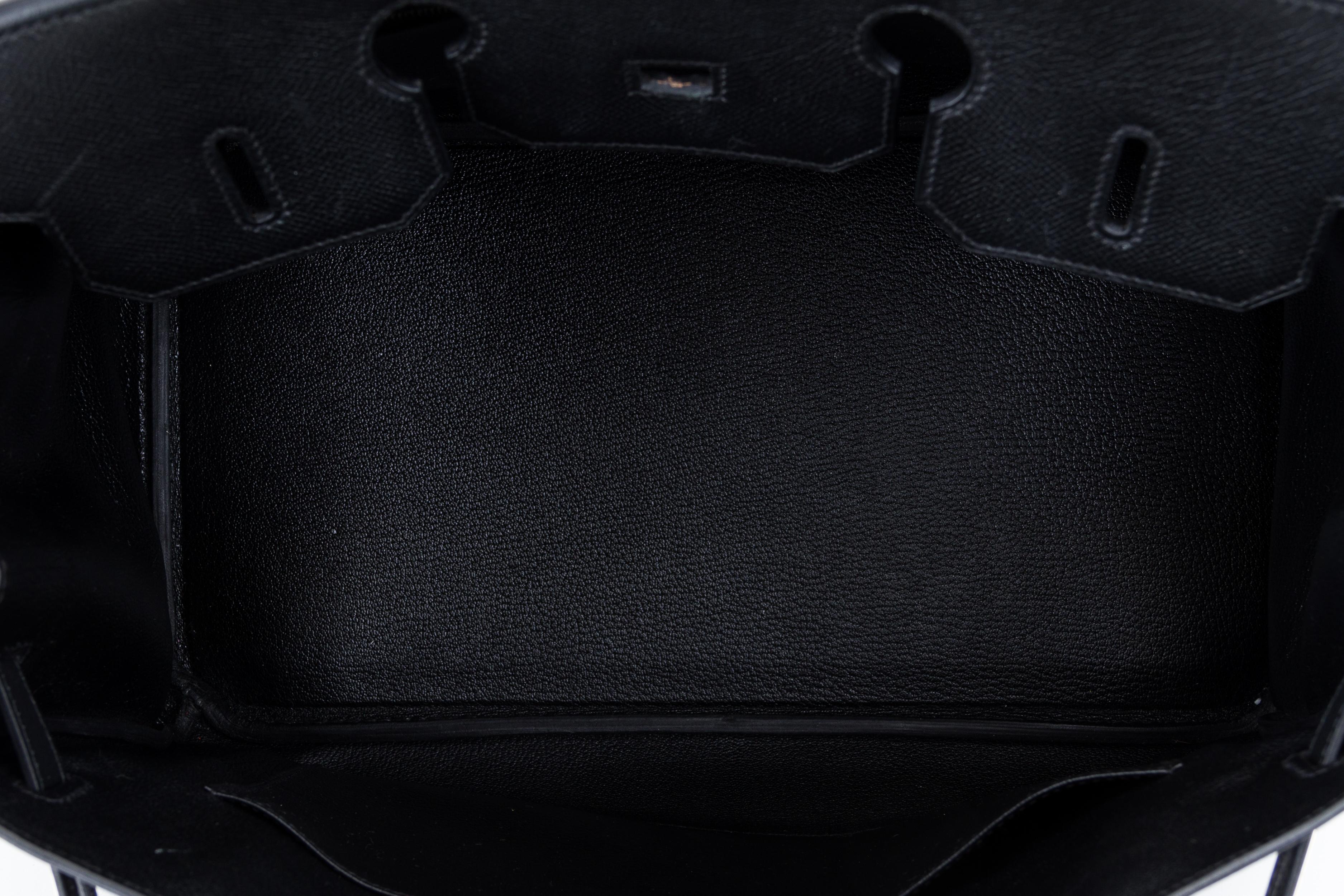Hermes Birkin 35 Black Epsom Palladium 5