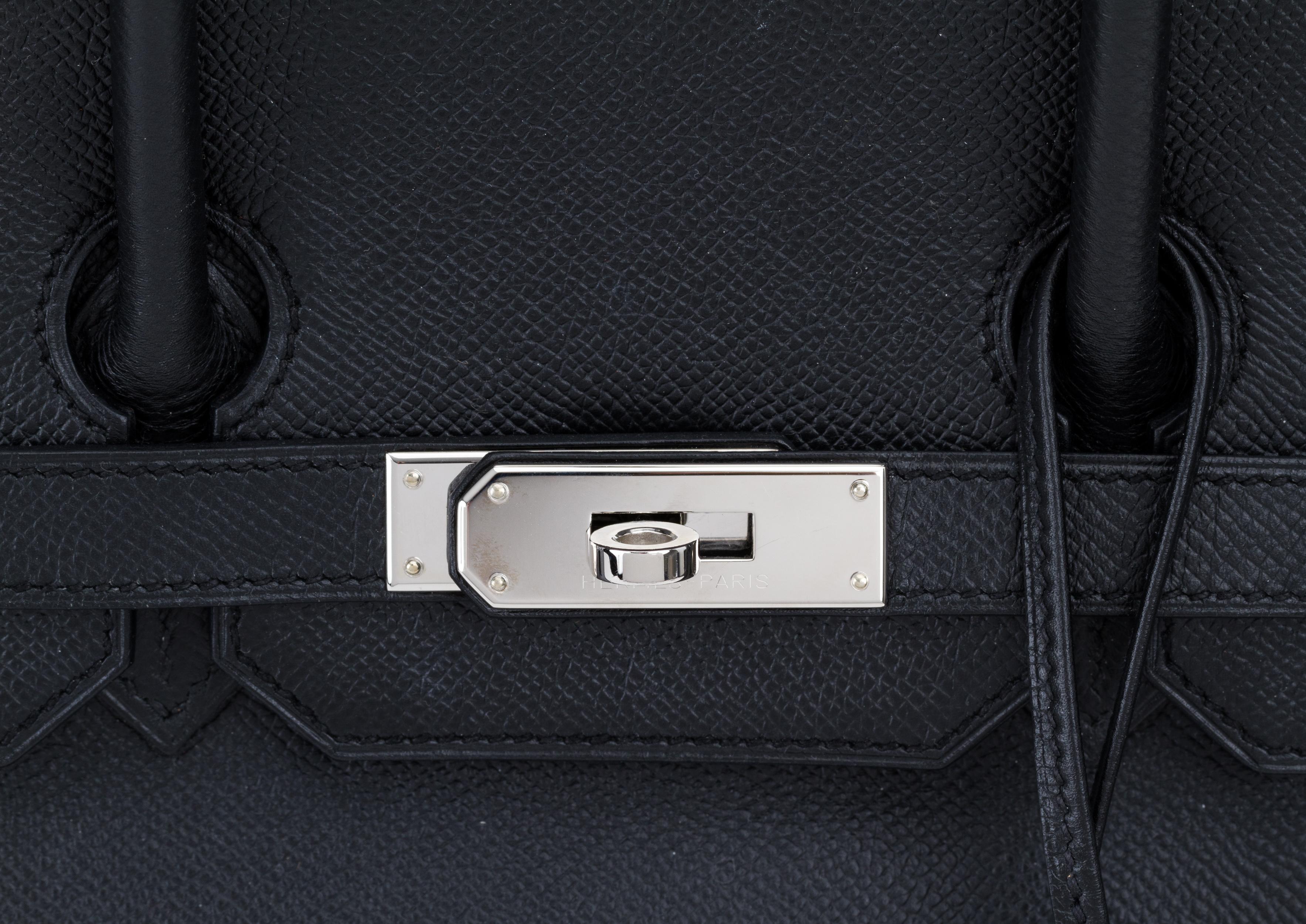 Hermes Birkin 35 Black Epsom Palladium 1