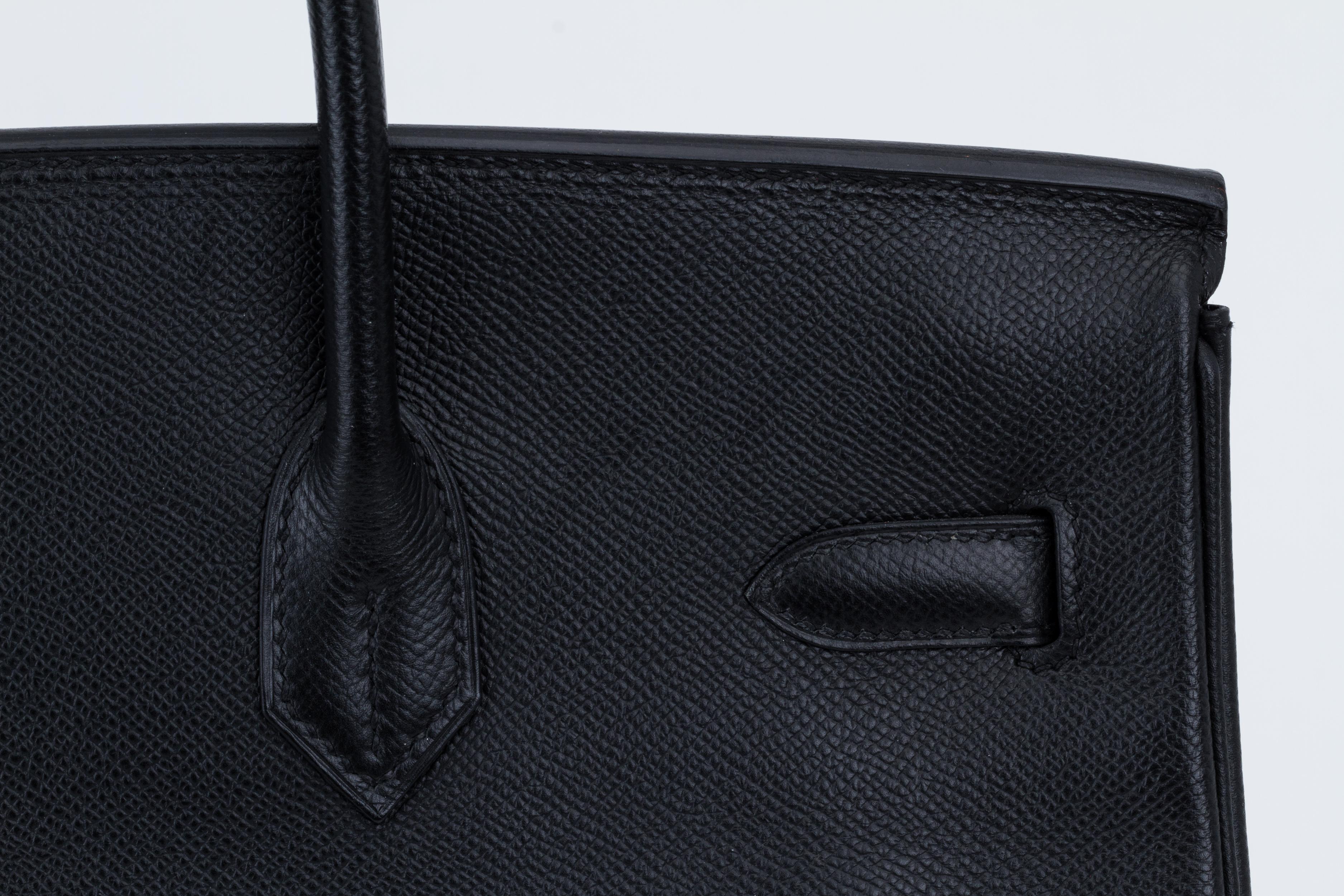 Hermes Birkin 35 Black Epsom Palladium 2