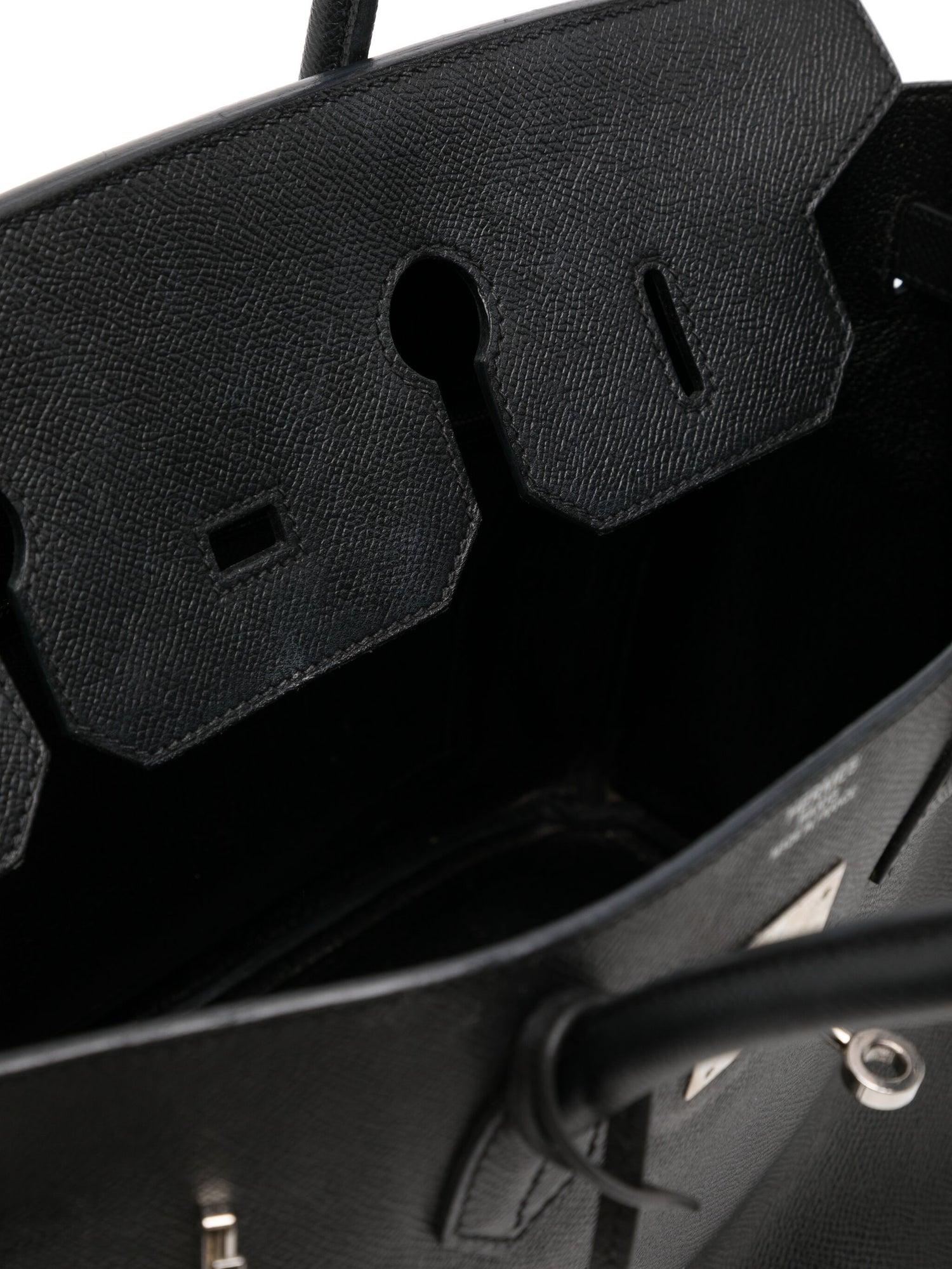 Women's or Men's Hermès Birkin 35 Black Epsom PHW For Sale