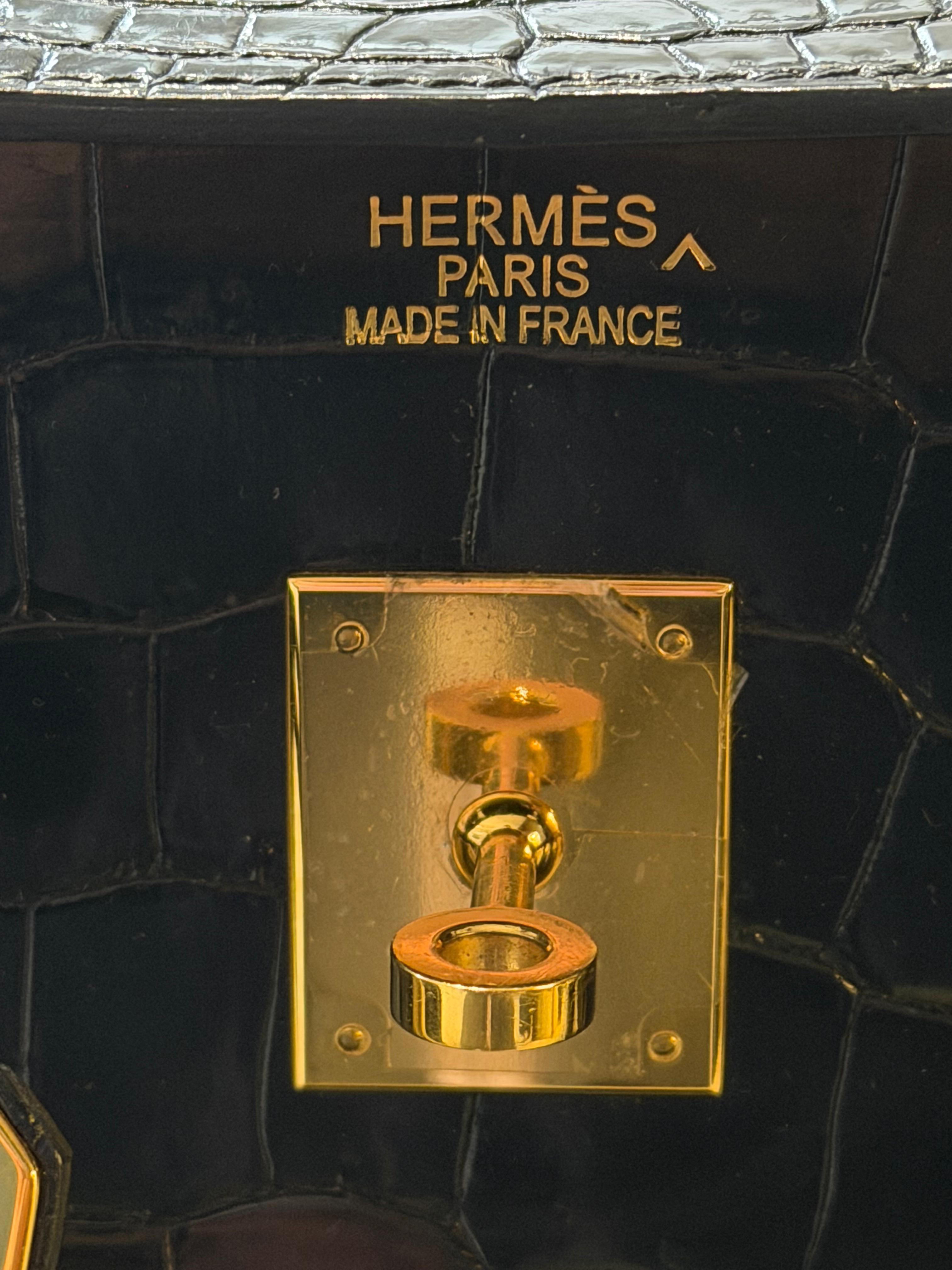 Hermès Birkin 35 Nero GHW in vendita 3