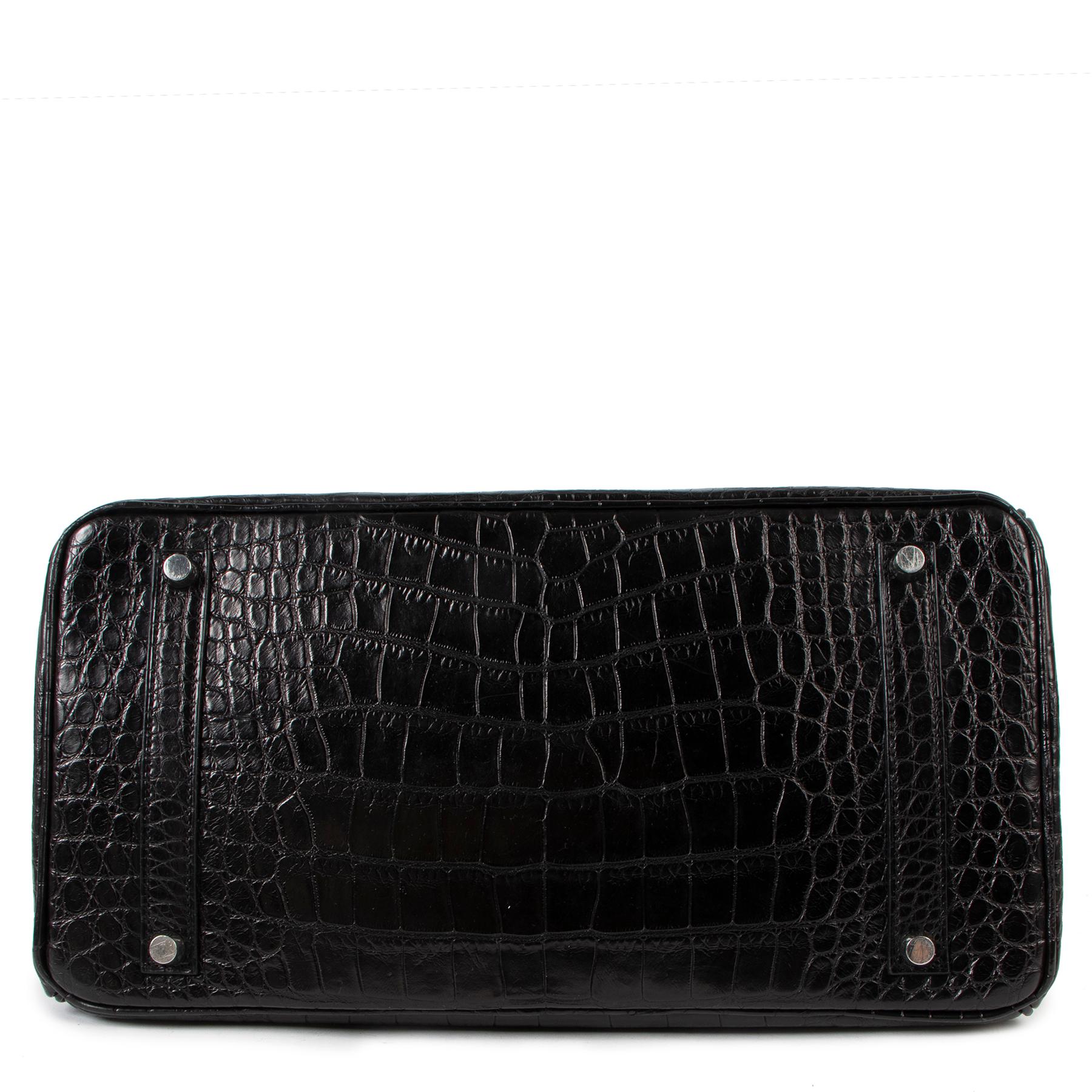 Hermès Birkin 35 Black Matte Alligator PHW 3