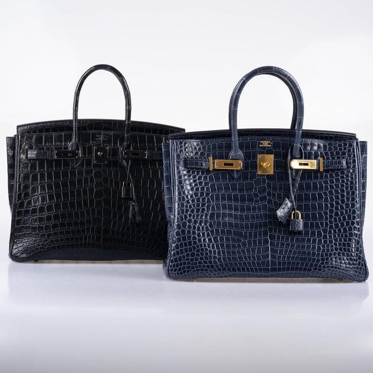 Hermès Birkin 35 Fauve Niloticus Crocodile Bag