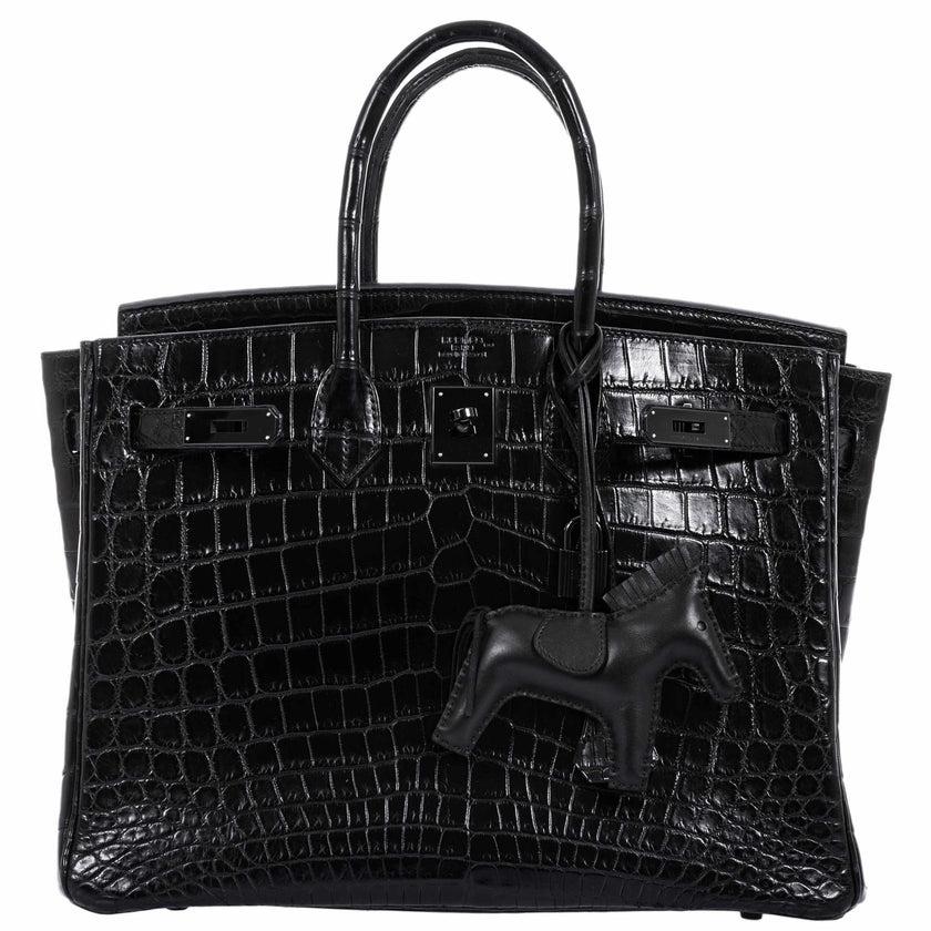 Hermès Birkin 35 Black Matte Niloticus Crocodile PVD Black Hardware 

Marking the end of Jean-Paul Gaultier’s time as creative director at Hermès, the So Black collection has grown into one of the most desirable and collectible groups of handbags