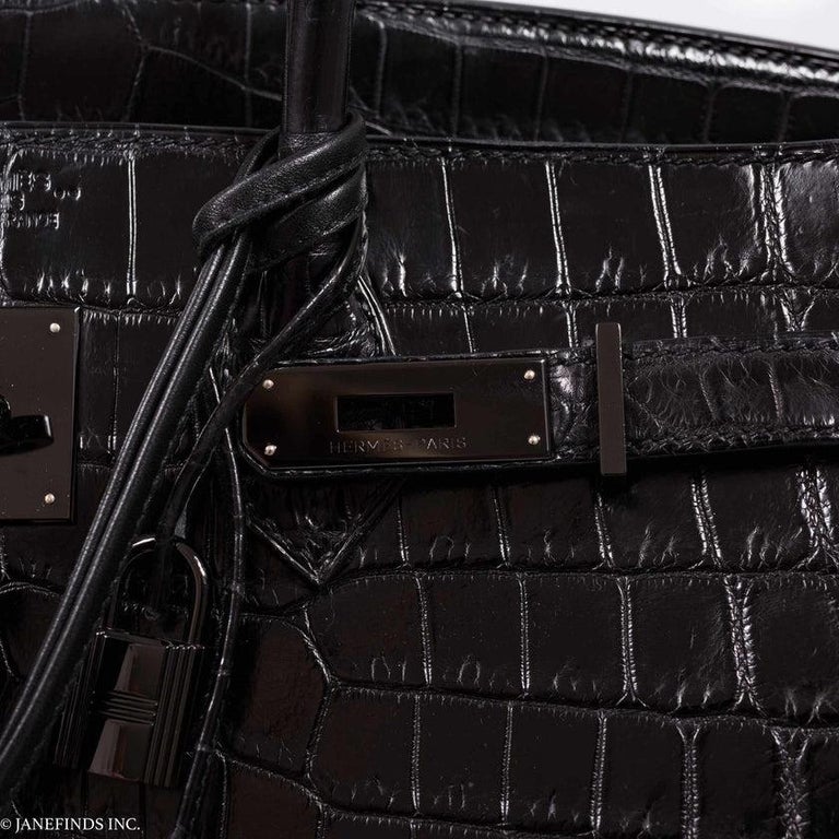 Hermès Birkin 35 Fauve Niloticus Crocodile Bag