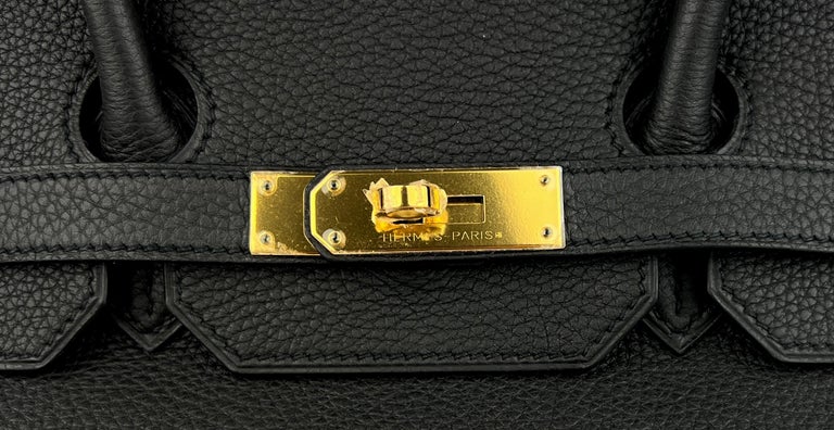 Hermes Birkin 35 Black Noir Togo Leather Gold Hardware at 1stDibs