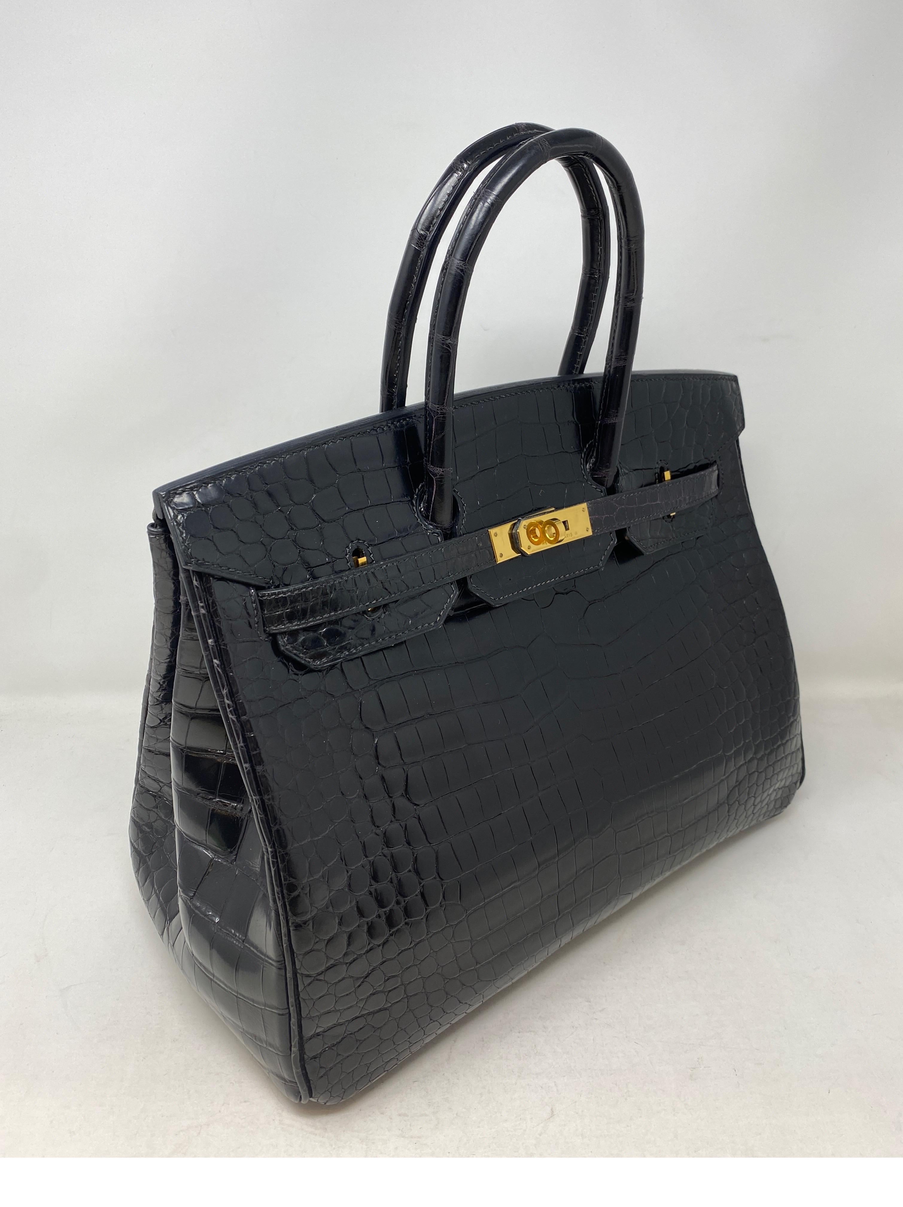 black crocodile birkin