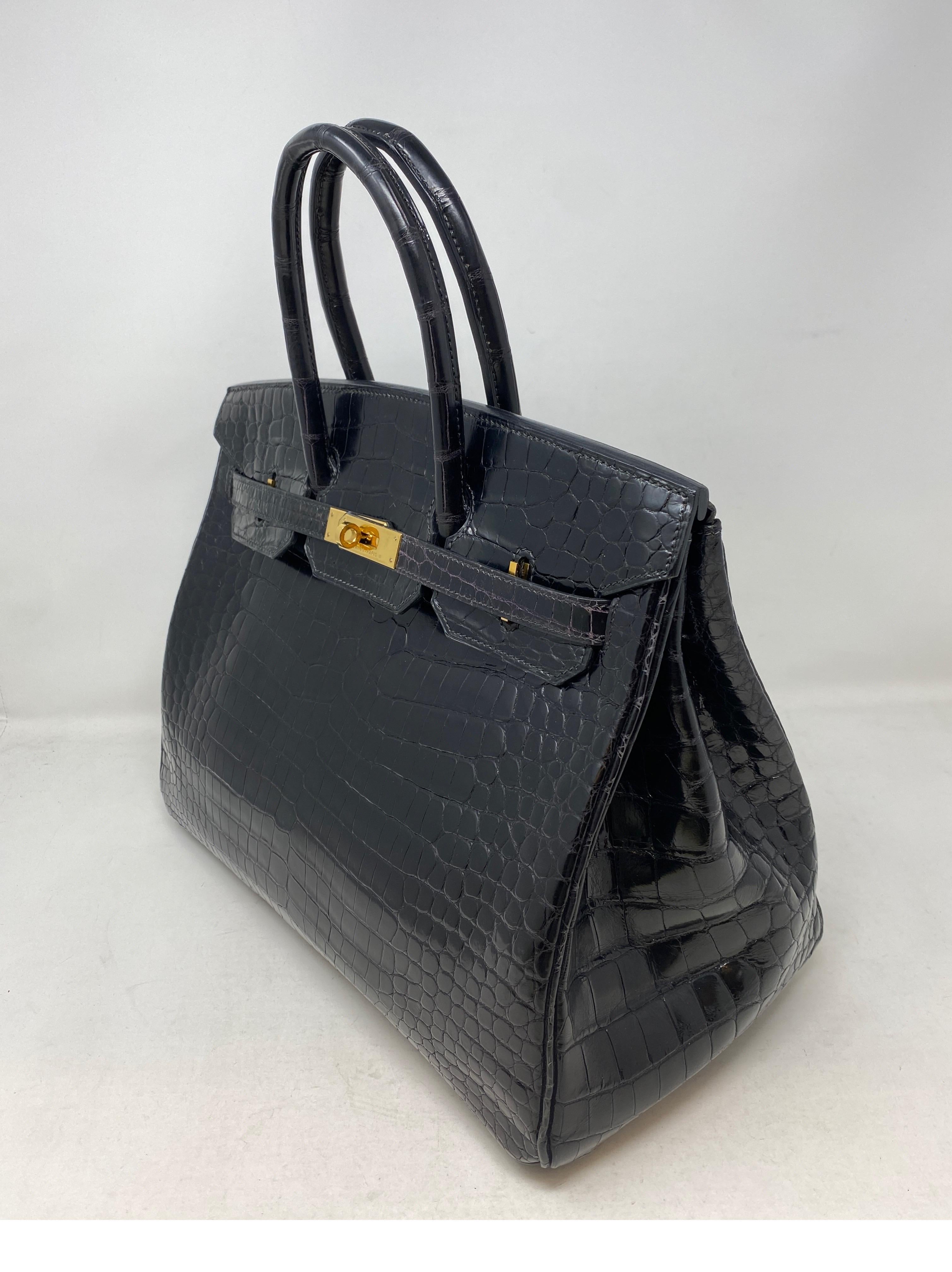 hermes birkin bag black crocodile